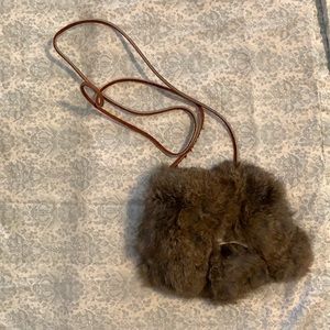 Authentic Rabbit Fur Purse